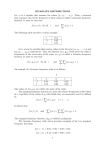 BIVARIATE DISTRIBUTIONS Let x be a variable that assumes the