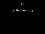 Revision summary presentation for C1 Earth Chemistry File