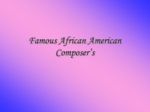 African American Composers
