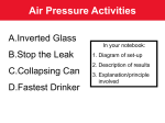 Air Pressure Activities