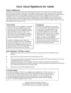 Facts About Diphtheria for Adults - National Foundation for Infectious