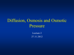 Osmotic pressure - Lectures For UG-5