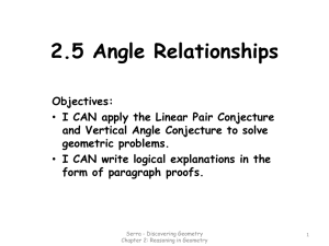 2.5 Angle Relationships powerpoint