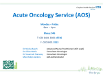 Acute Oncology Services - Croydon University Hospital