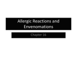 Allergic Reactions and Envenomations - greene