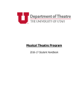 MTP Handbook - University of Utah Theatre