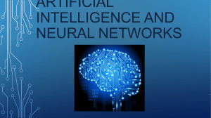 Artificial Intelligence and neural networks