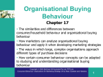 Organisational Buying Behaviour
