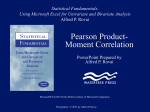 Pearson Product-Moment Correlation