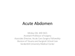 Acute Abdomen - Vanderbilt University Medical Center