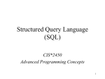 Structured Query Language (SQL)