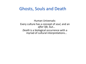 Ghosts, Souls and Death