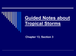 Guided Notes about Tropical Storms