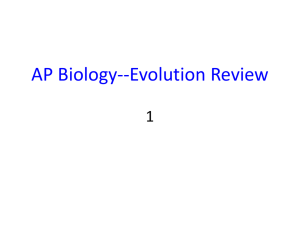 Chapter 28 Review Evolution notes ck this