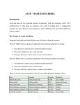 Acid Base Equilibria