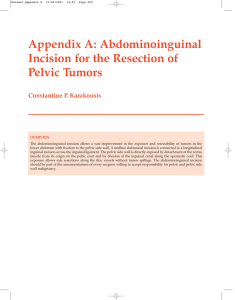 Abdominoinguinal Incision for the Resection of Pelvic