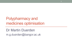 Polypharmacy and medicines optimisation