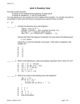 Unit 3 Practice Test