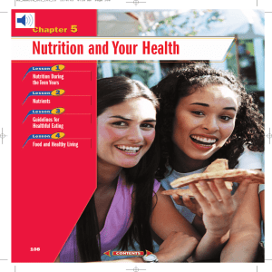Chapter 5: Nutrition and Your Health
