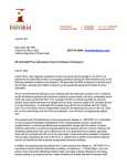 Project Inform Letter to California Department of Health Office of AIDS