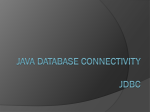 Java DATABASE CONNECTIVITY JDBC