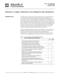 Aluminum vs. Copper: Conductors in Low Voltage Dry Type