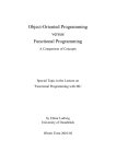 Object-Oriented Programming versus Functional Programming