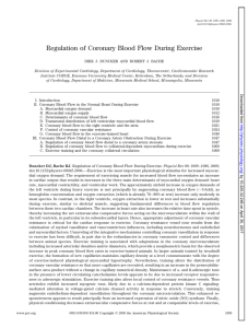 Regulation of Coronary Blood Flow During Exercise