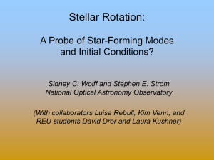 Rotation - Indiana University Astronomy