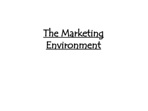 The Marketing Environment