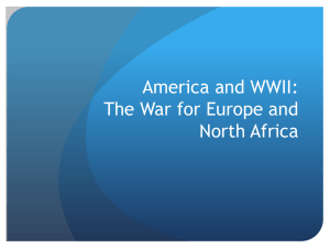 America and WWII: The War for Europe and North