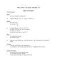 When to Use a Particular Statistical Test