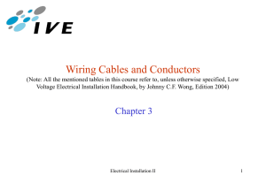 Wiring Cables and Conductors