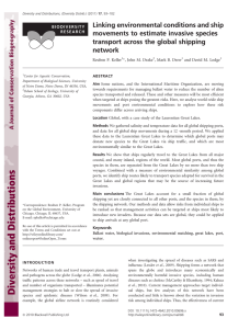 Linking environmental conditions and ship movements to estimate