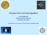 Geomagnetism and paleomagnetism