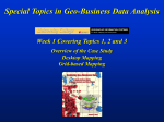 Special Topics in Geo-Business Data Analysis