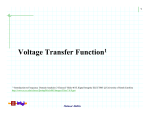 Voltage Transfer Function