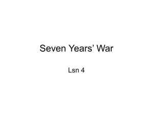 PPT Seven Years War