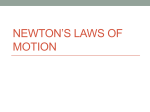 Newton`s Laws of motion