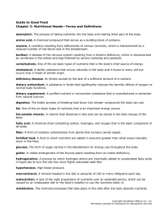 Chapter 2 Glossary - Guide to Good Food 2008