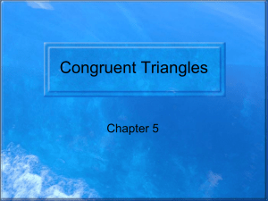 4.3 Congruent Triangles - peacock