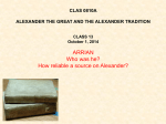 CLAS 0810A ALEXANDER THE GREAT AND