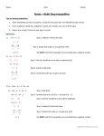 Notes on Solving Multi