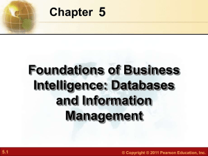 5 Foundations of Business Intelligence: Databases