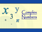 Complex Numbers - Study Hall Educational Foundation