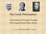 The Greek Philosophers