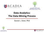 Data Analytics: The Data Mining Process
