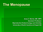 Menopause - UNC School of Medicine