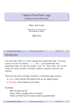 Classical First-Order Logic Introduction