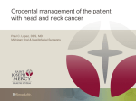 Orodental management of the Patient with HN cancer